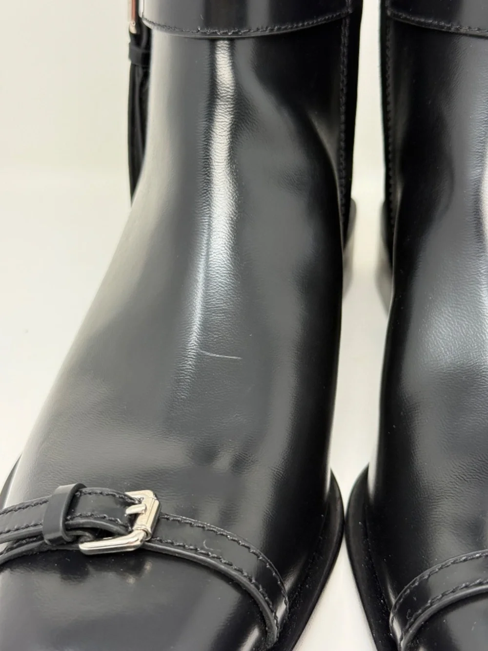 New Tory Burch Runway Multi Buckle Ankle Boot Perfect Black Sz 10